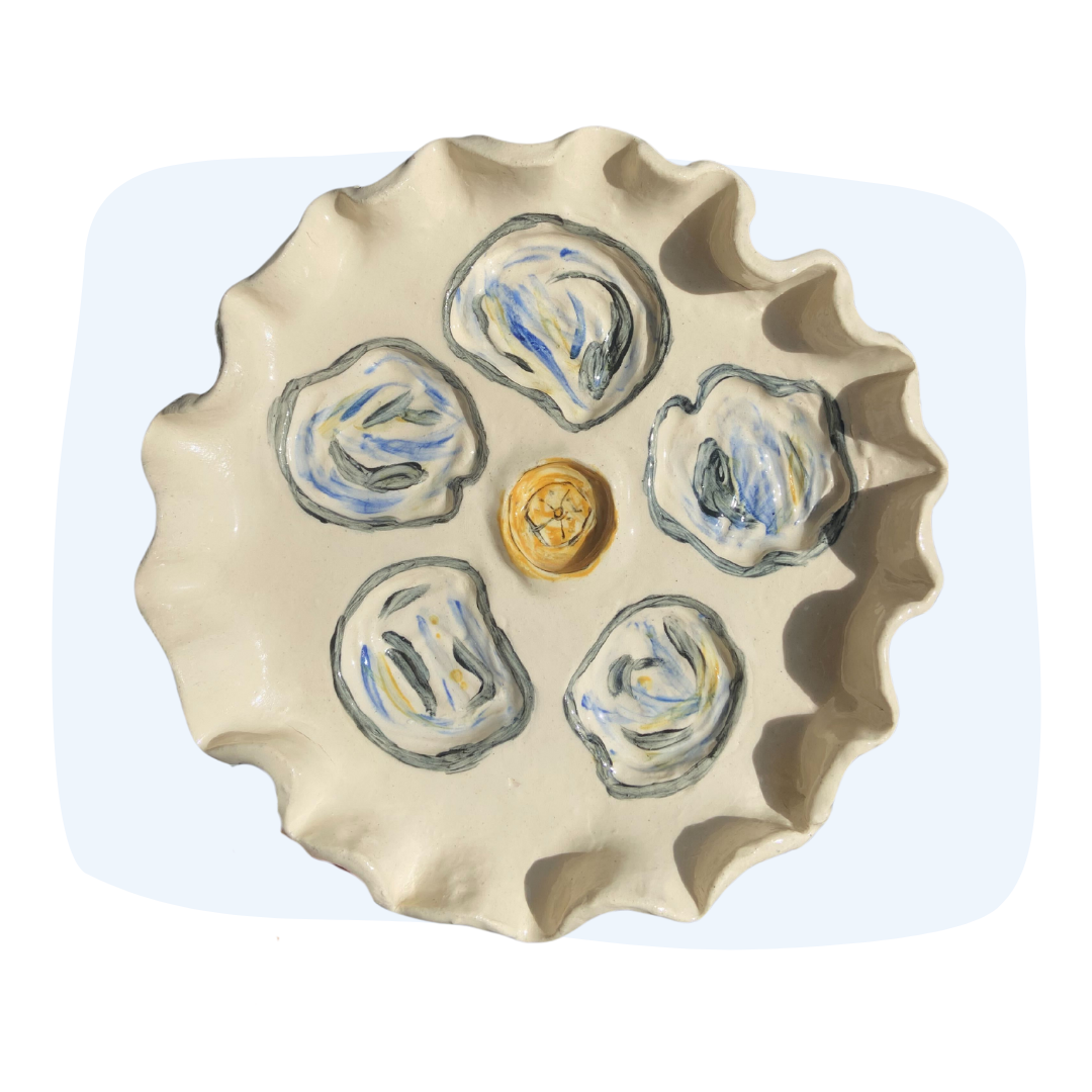 Make Your Own Oyster Platter Pottery Class — 1/23 (Boston MA)