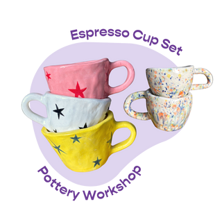 Espresso Set Making Pottery Workshop with a Purpose Studio | Needham, MA (Multiple Dates)
