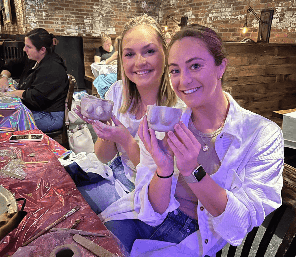 Pottery on the Patio: Build-a-Boob Pot Pottery Class — 9/26 (Norwalk CT)