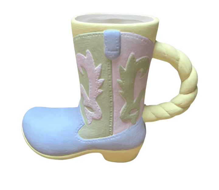 Pottery Painting on the Patio: Ceramic Cowboy Boot Mug, Beer Stein or Bong — 9/12 (Boston)