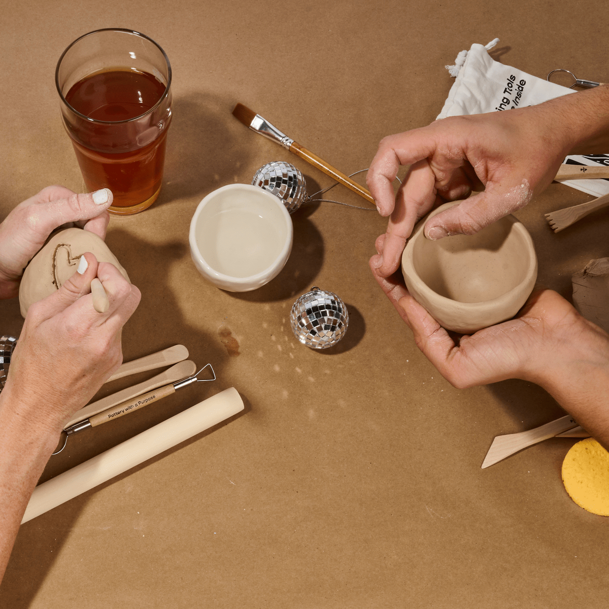 Sip &amp; Sculpt Pottery Class — 4/19 (Sudbury MA)