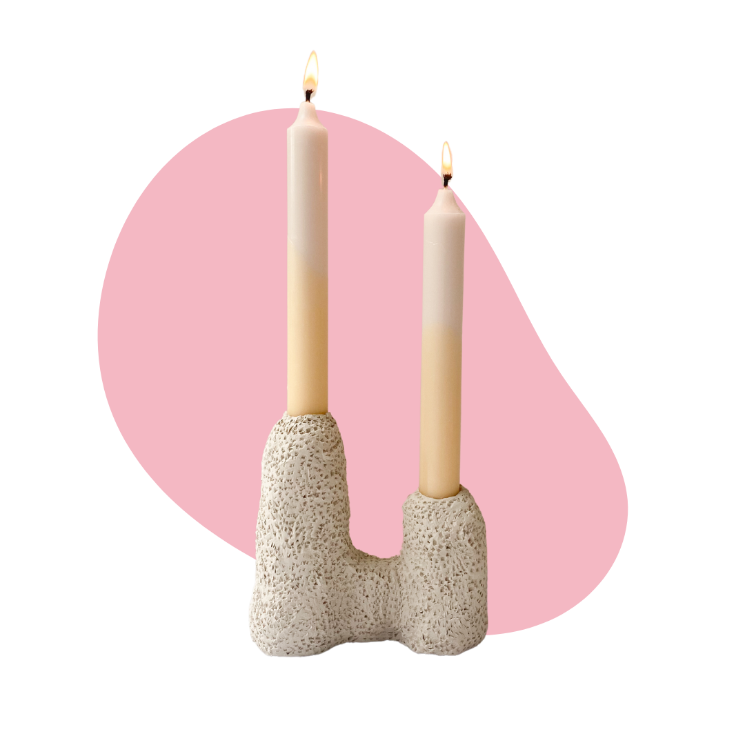 Taper Candle + Clay Kit – Air Dry