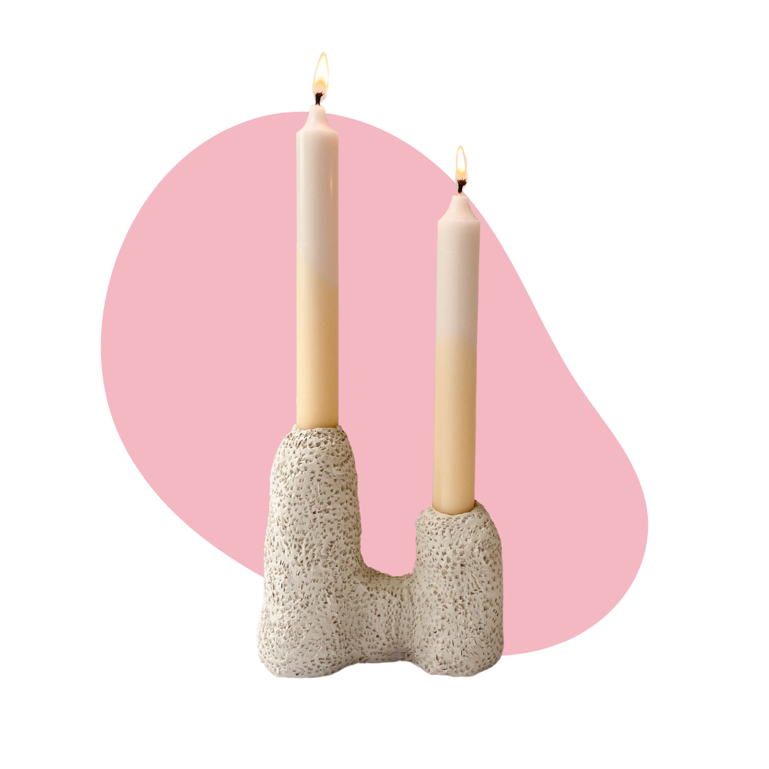 Pillar Candle + Clay Kit – Air Dry