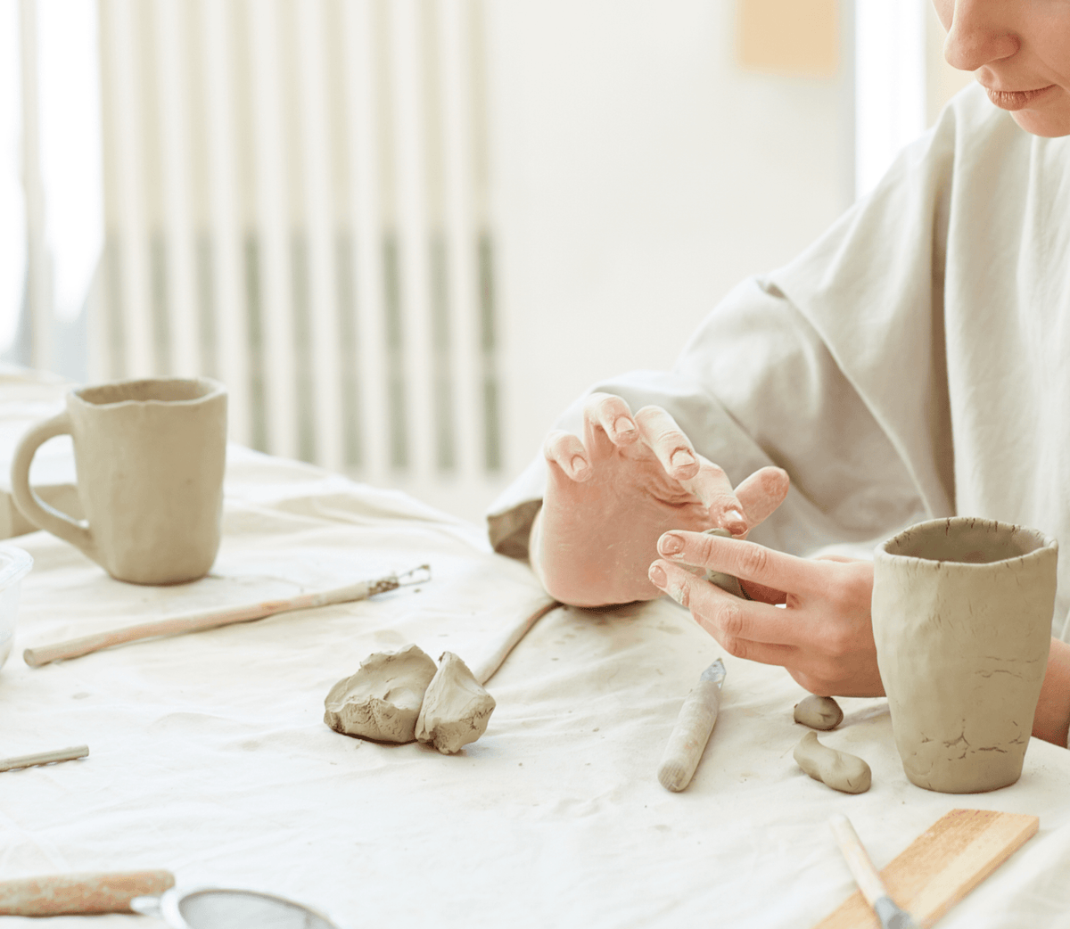 Coffee Tasting + Mug Making Pottery Class  —  6/1 (Boston MA)