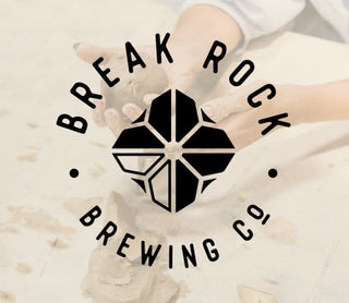Break Rock Brewing Co logo with hands holding clay