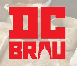 Red 'DC Brau' logo on a white background