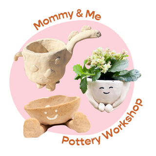 Mommy & Me Pottery Workshops at the Pottery with a Purpose Studio | Needham, MA (Multiple Dates)