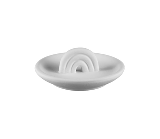 rainbow dish on a white background