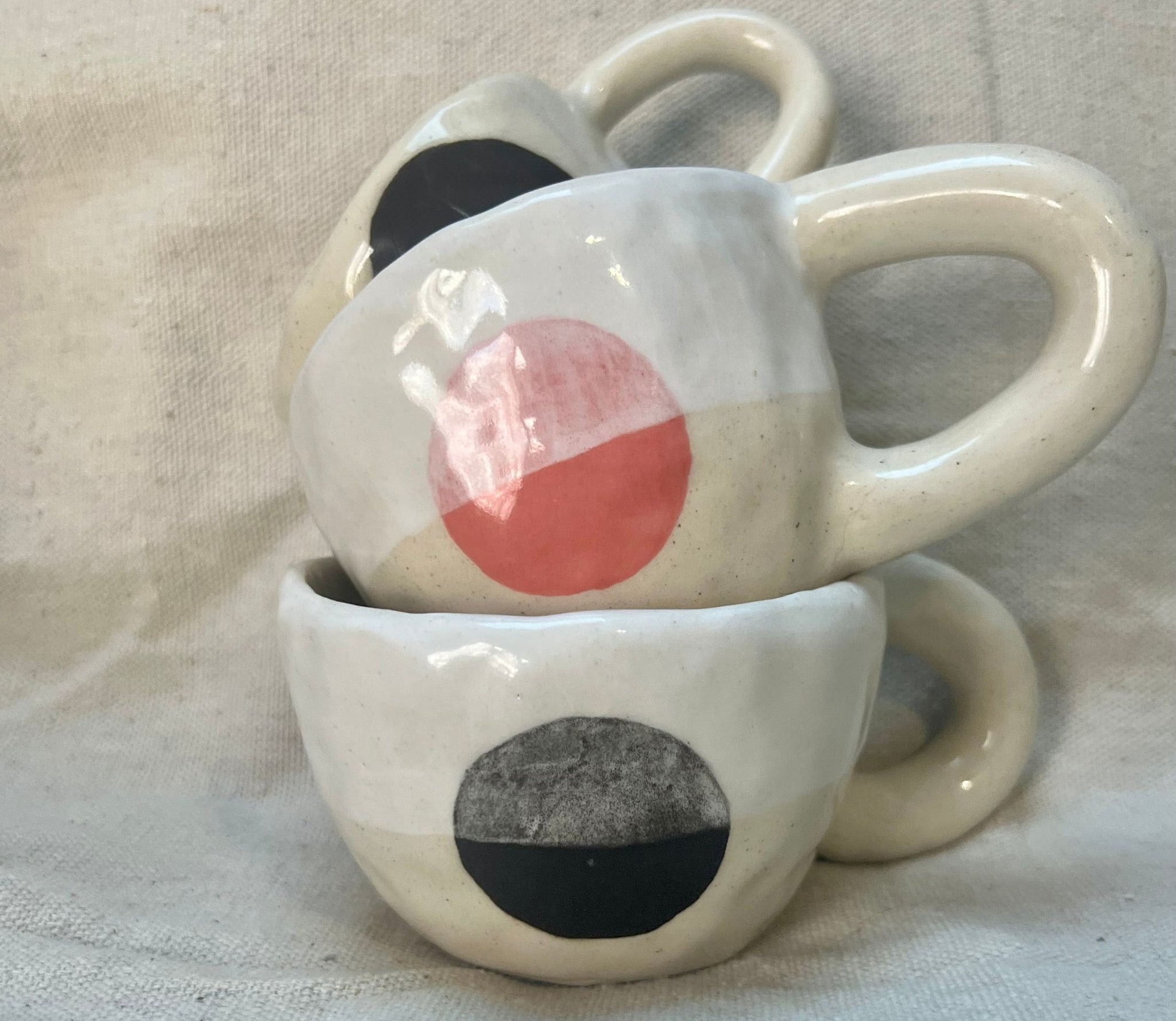 ceramic handmade espresso tea cup and saucer earth and element